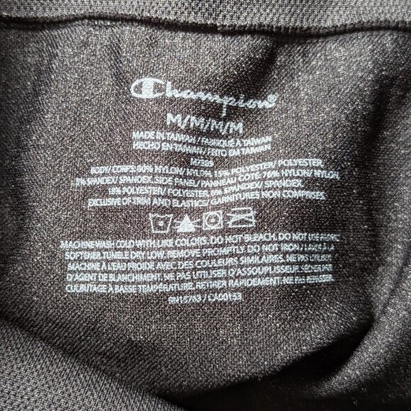 CHAMPION Powerflex Tight Fit High Waist Seamless Capris Black and White Medium - Picture 2 of 14